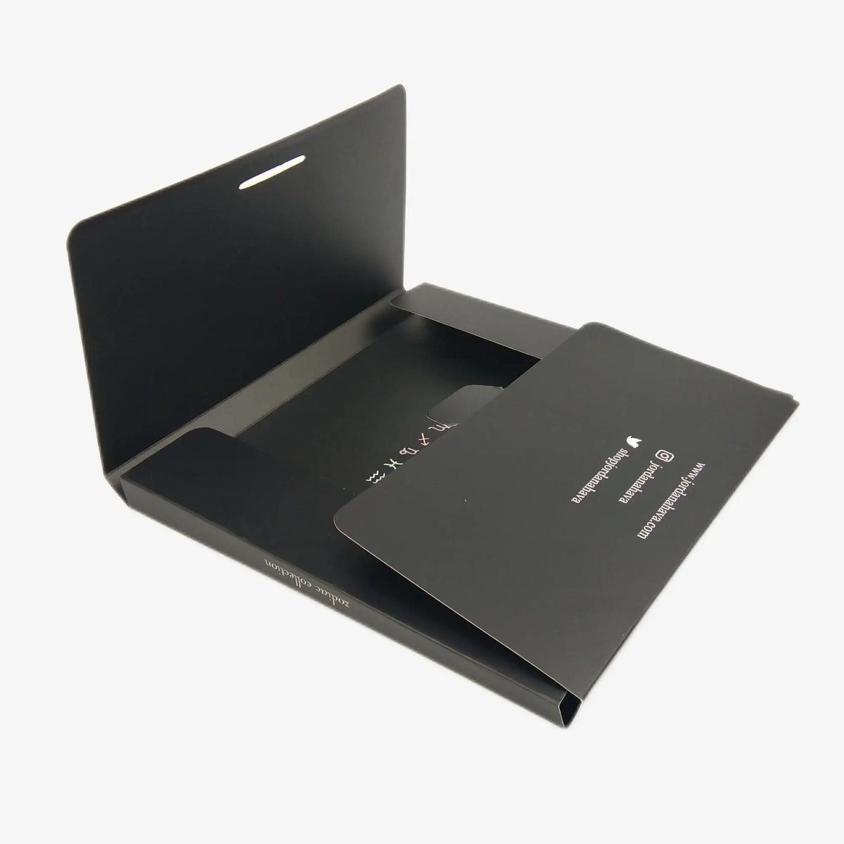 Factory Custom Logo Design Luxury T-shirt Packaging Black Art Paper Envelope Box