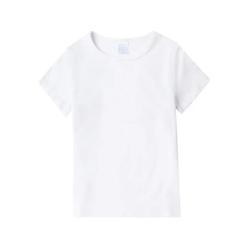 Custom Printed Unisex Sublimation T-Shirt 100% Polyester White Modal Plus Size with Compression O-Neck Wholesale