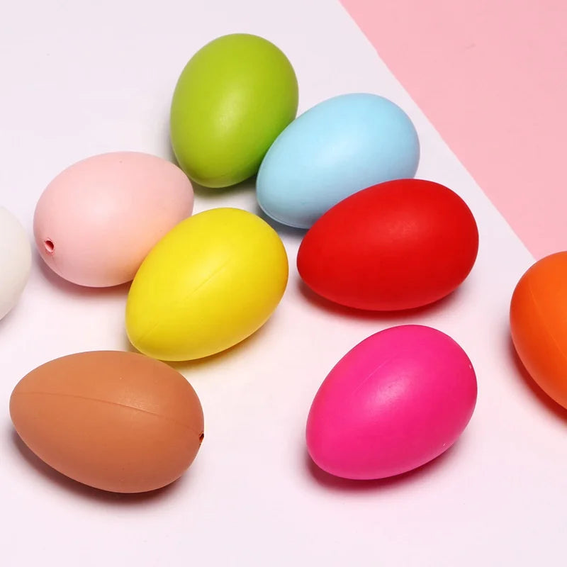 Factory Supply Mass Empty Plastic Easter Festival Party Decorations Easter Eggs Surprise Toys Decorative Easter Egg
