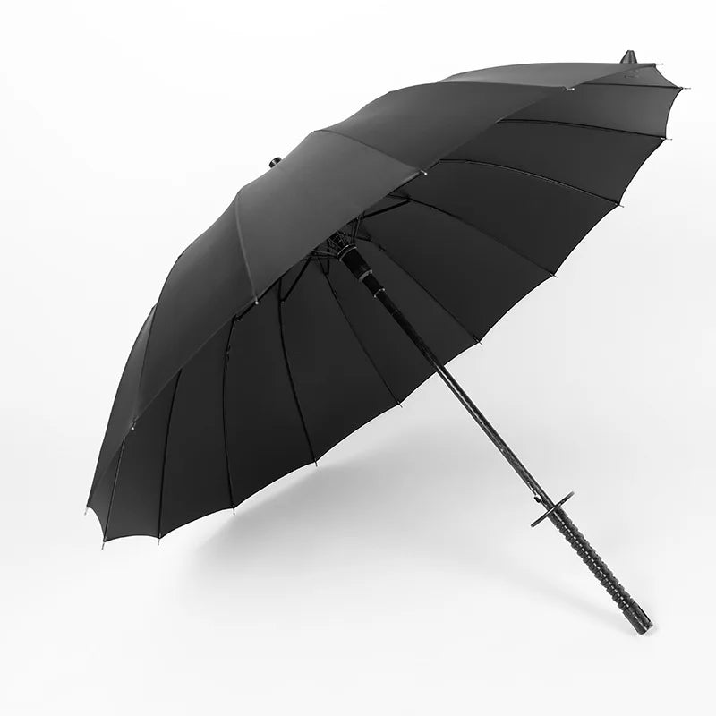 Wholesale 8K 16K 24K Individualized Straight Samurai Sword Umbrella Katana Design 190T Nylon Fabric Summer Fashionable Umbrella