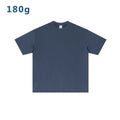 180 Gsm 2026 Boxy Drop- Crew Neck Heavyweight Cotton Solid Unisex Brand Customize Logo Printing Oversize Me's T-Shirt