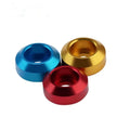 Anodized Aluminum Alloy M2M3M4M5M6M8 Cup Head Cone Washer Black Finish Durable Easy-to-Install Crown Type RC Motorcycle