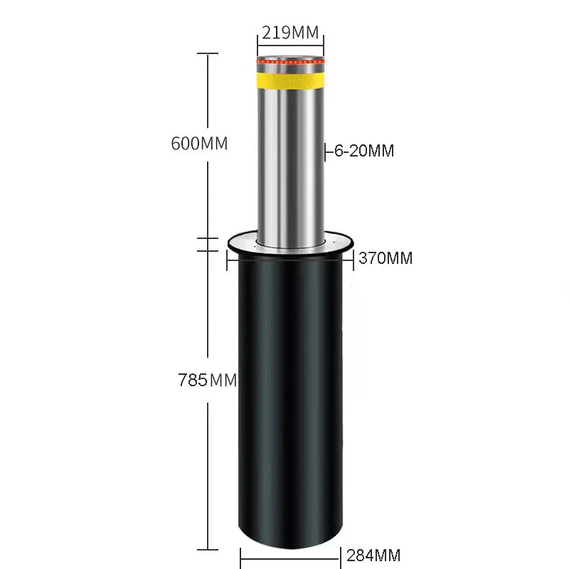 Automatic Retractable Hydraulic Telescopic Bollards Stainless Steel Driveway Residential Electric Car Parking Outdoor IP68