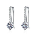 Trendy 0.5CT Moissanite Hook Earring 925 Sterling Silver  Gra Certified Moissanite Jewelry Luxury Earring for Women