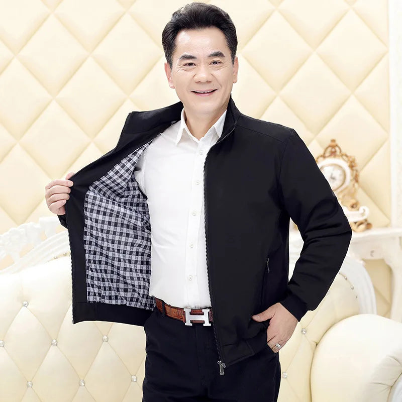 Middle-Aged and Elderly Men'S Jacket Father'S Winter Warmth Men'S Men'S Jacket Jacket