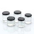 Manufacturer Wholesale Glass Storage Jar Round Food Container with Metal Screw Cap for Jelly Milk Sugar Honey Jam