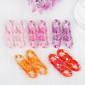 Lovely Simple U-Shaped Acrylic Earrings for Women Candy Color Transparent Long Link Chain Fashion Drop Jewelry