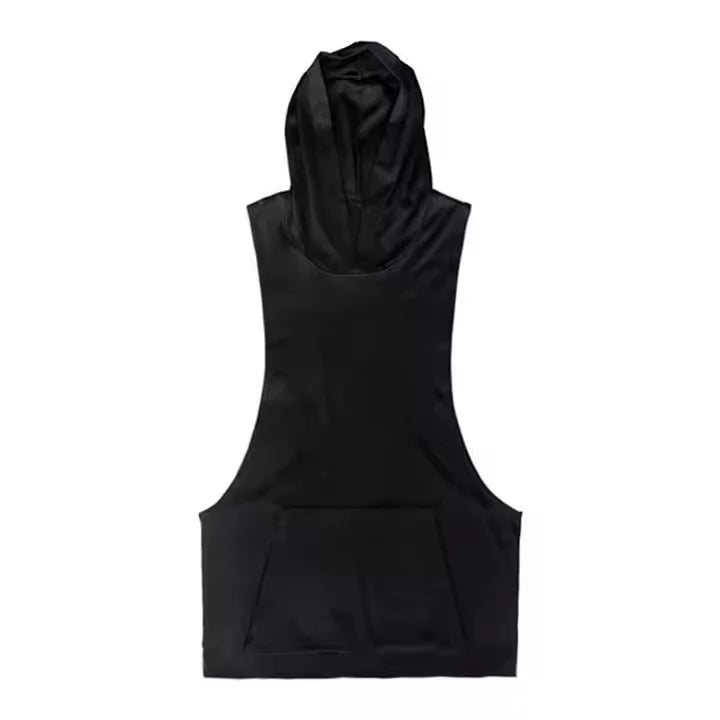 Men Bodybuilding Tank Top Hoodies Fitness Workout Sports Tank Top