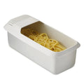 Plastic Microwave Cuisine Cooker Heat Resistant Vegetable Steamer Spaghetti Noodle Cooker Microwave Pasta Cooker with Strainer