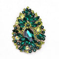 Women Vintage Luxury Rhinestone Brooch Pin Waterdrop Rhinestone Jewelry Wedding Party Brooches Pins Banquet Corsage