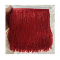 5Meter  Wholesale 15cm(6inches) Heavy  Glass More Colors  Seed Beaded Fringe Lamp Costume Trim Crafts