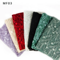 New Embroidered Mesh Multi-color Foliage Flower Embroidery Fabric Lace Embroidery Fabric