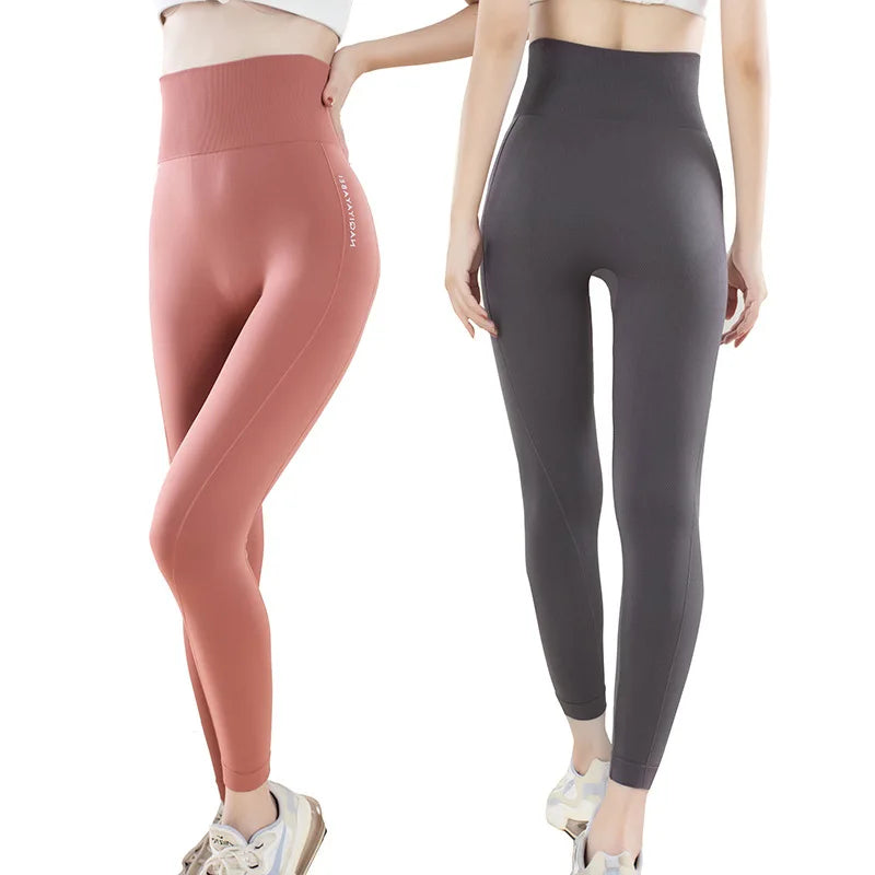 High Waisted Yoga Pants Workout Scrunch Leggings Butt Lift Seamless Leggings