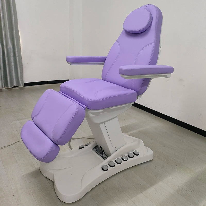 Wholesale Price Beauty Salon Furniture Led Lights Massage Table 3 Motor Electric Facial Cosmetic Salon Bed
