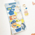 Custom  Transparent Vinyl Sticky Notes Polco Holographic Deco Kpop Kiss Cut Planner Stickers Sheet Decorative