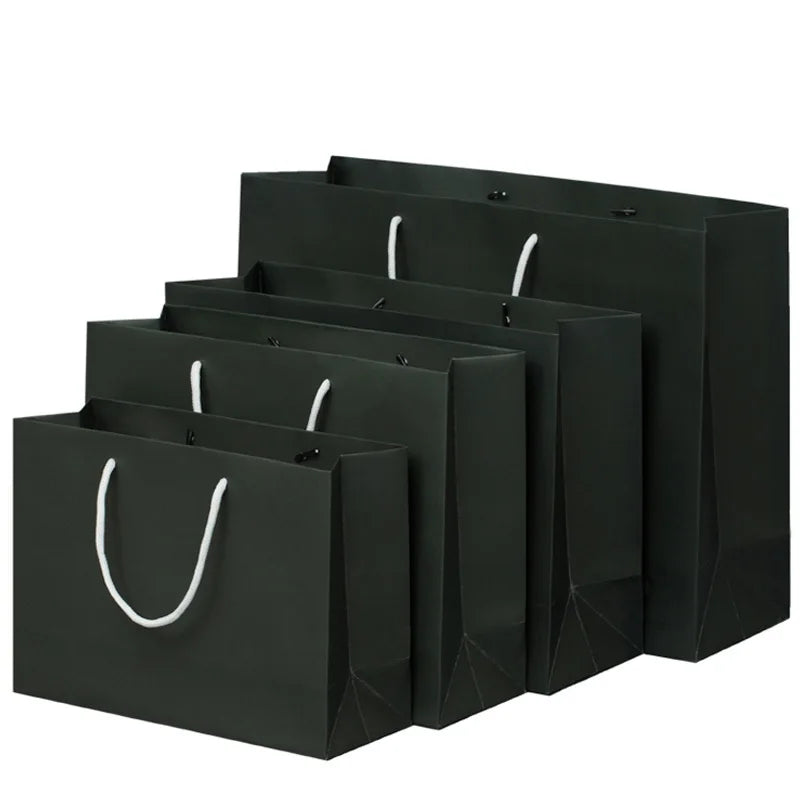 Creatrust Kraft Black Sandwich Coloured Favour Your Own Food Brown Roll Craft Branded Proof Paper Bag Ribbon Logo Grey