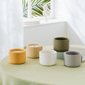 250ml Nordic Empty Custom Wedding Table Decoration Christmas Craft Candle Container Ceramic Clay Candle Jars for Candle Making
