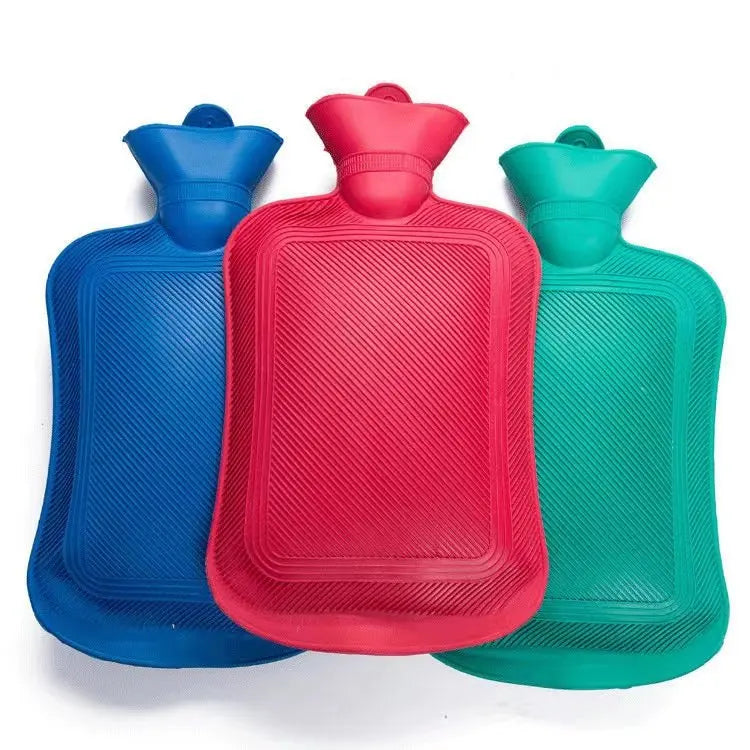 2022 Warming Rubber 2L Hot Water Bottle With Plush Cover Polyester Water Bag 2000ML for Hand Warming Feet Warming