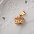 Hip Hop Princess Crown Charms Necklace Pendant Jewelry Making Hollow Crown Pendant for Men Women