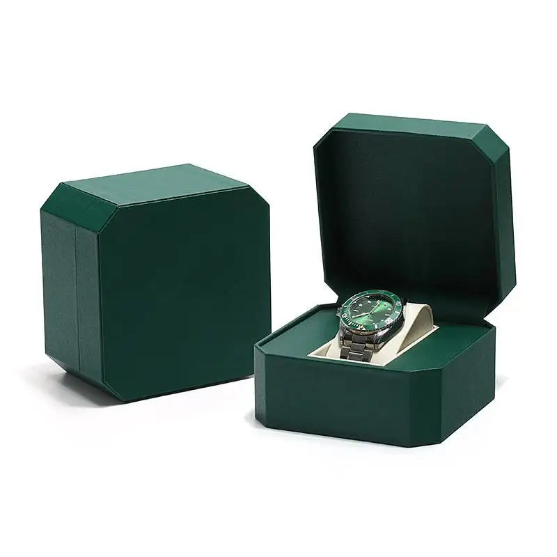 Wholesale Manufacturers Jewelry Box Flip PU Leather Empty Wrist Watch Boxes Watch Packaging Jewelry Storage Gift Boxes