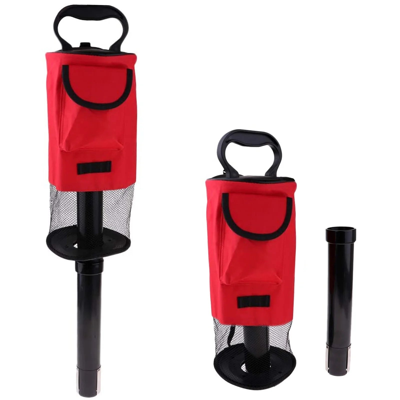 Factory Price Durable Golf Ball Bag Golf Ball Retriever Portable Shag Bag Custom Golf Ball Pick up With Removable Plastic Tube
