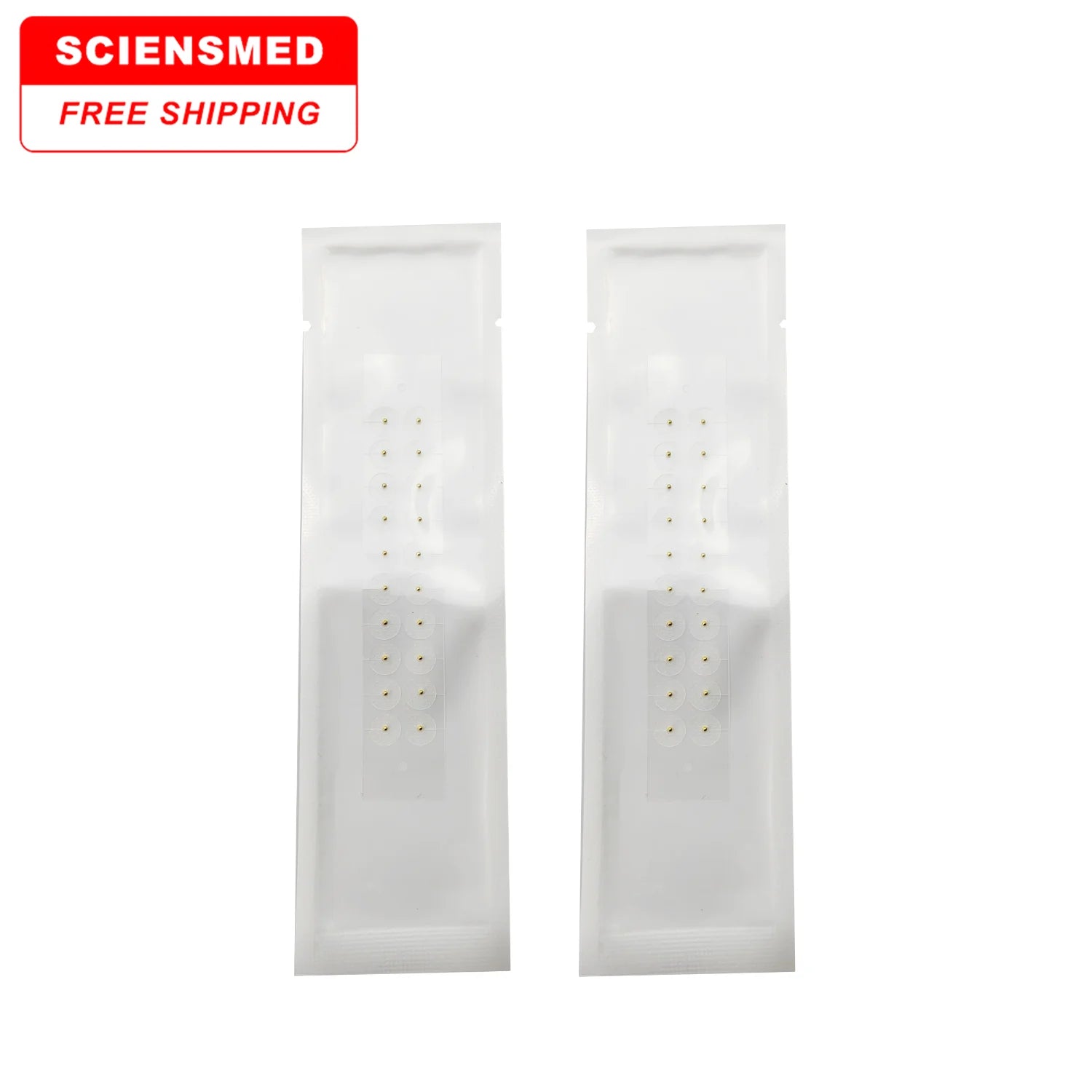 Free Shipping 24K Gold Ear Seeds Auricular Point Sticker Ear Acupuncture Point Therapy Earseeds With Clear Tape