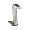 45# Steel Double End Rocking Handle White Zine Plating  4mm Hex Key Z Type Allen Wrench