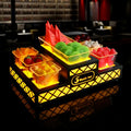 Customized LED Light-Up Fruit Serving Tray for Nightclubs and Bars Snack Serving Tray