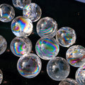 Hot Sales Natural Rainbow Clear Quartz Sphere Healing Stones Rainbow Crystal Ball Sphere for DIY Gifts