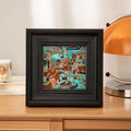 Medieval Style Home Decorative Frame Setting Table Hanging Wall Resin Oil Painting Framed Picture Frame