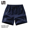 Custom New Men's Sporty Breathable Eco-Friendly Quick Dry Casual Summer Workout Running Shorts Solid Pattern Gym Fitness