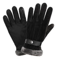 Outdoorwarm Touch Screen Mens Motorcycle Riding Winter Pig Leather Gloves