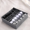 24 Grid Foldable Fabric Storage Box for Drawer Organizer Household Sock and Underwear Separated Storage Organizer Boxes