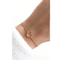 High End Crescent Moon Stainless Steel for Women Wholesale Jewelry 18K Gold Plated Bracelets Geometric MegaBDM