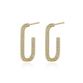 Hainon Geometric Premium Half Circle Ladies Elegant Fashion Earrings