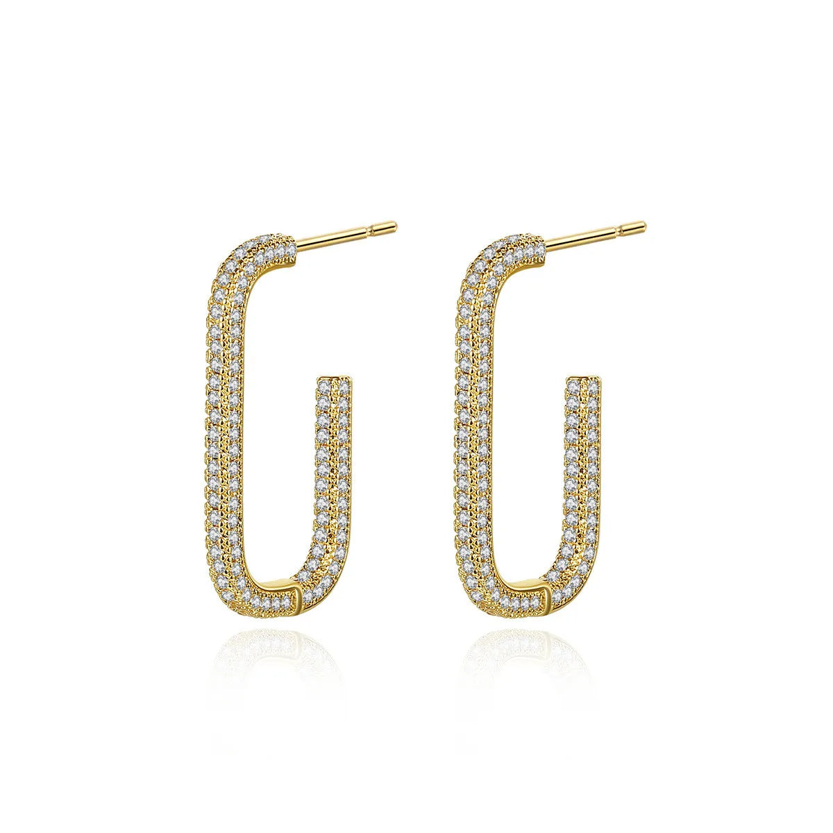 Hainon Geometric Premium Half Circle Ladies Elegant Fashion Earrings