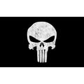Ready Stock 100% Polyester Flying Style Double Sided Punisher Skull Flag