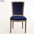 Square Louis XVI Portable Chair for Hotels Banquet Dining Furniture Rental Classical Removable for Weddings Events Living Room
