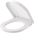 Toilet Seat with Soft-Close Mechanism D/O Shape Toilet Lid Removable Soft Close Quick Release Easy Clean Toilet Seat
