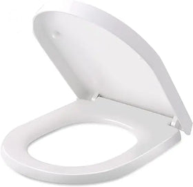 Toilet Seat with Soft-Close Mechanism D/O Shape Toilet Lid Removable Soft Close Quick Release Easy Clean Toilet Seat