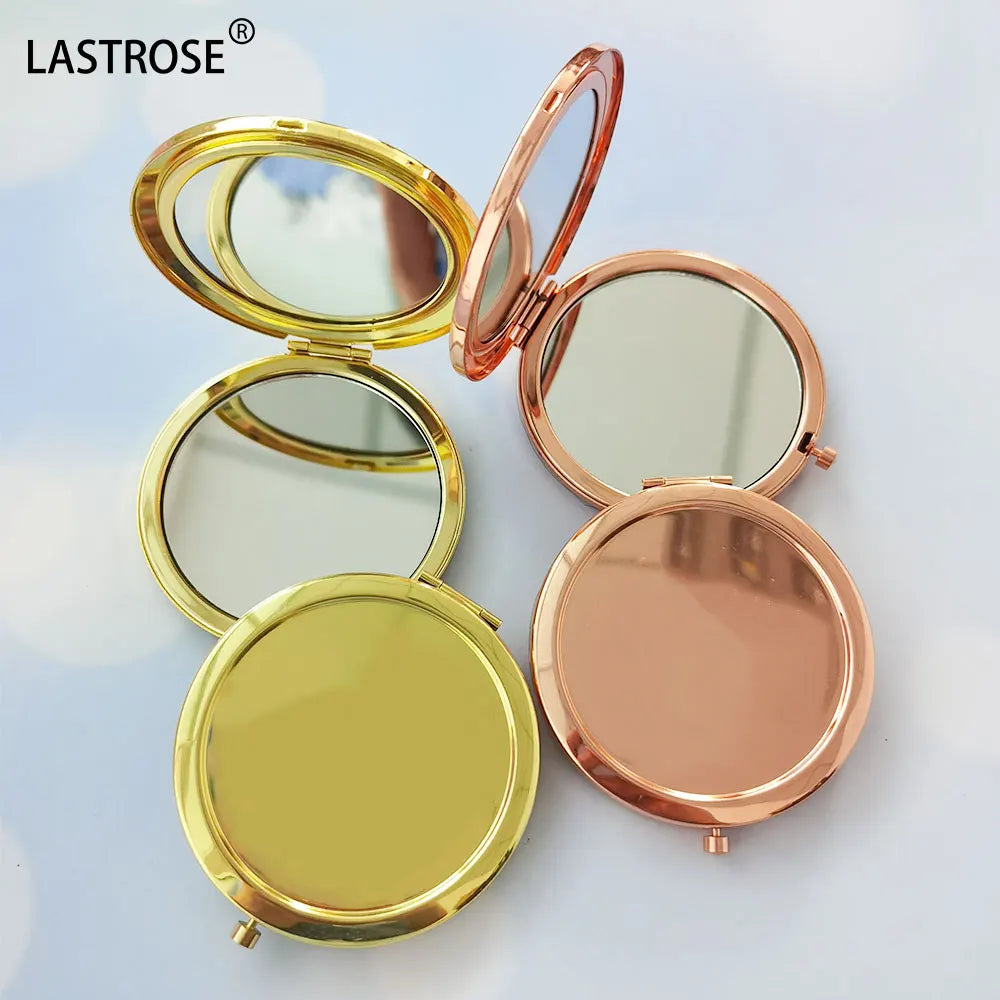 Stainless Steel Mirrors Wholesale Makeup Mirror Girls Usually Used Pocket Mirror OEM logo
