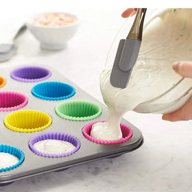 Simple Home Kitchen Nonstick Easy Clean Cake Silicone Cupcake Liners Reusable Muffin Baking Cups Elements From Pantry