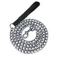 Anti Bite Dog Traction Iron Chain Dog Rope With Foam Anti Strangulation Handle Small Medium and Large Dog Metal Chains
