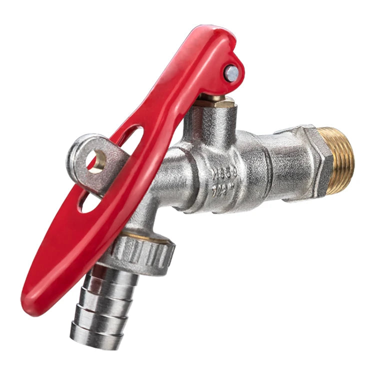 TMOK 1/2 Inch Outdoor Garden Lockable Brass Faucet Bibcock Water Bib Tap With Lock