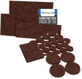 Brown Chair Leg Floor Protector Pad Self Adhesive Felt Furniture Pads for Hardwood Floors