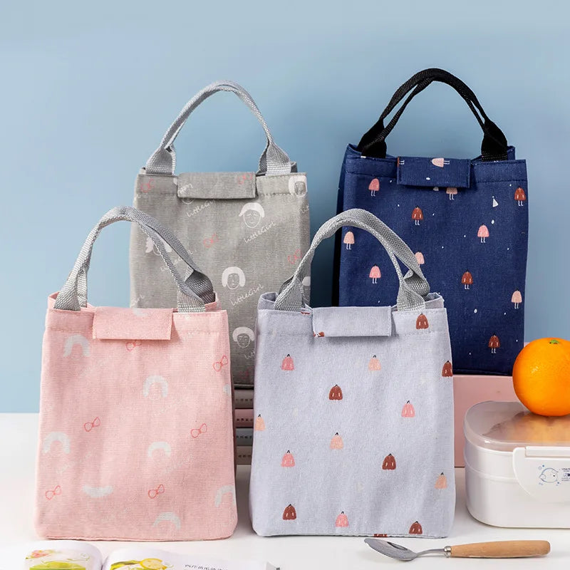 600D Oxford Cute Various Pattern Insulated Cooler Lunch Box Bag for Kids