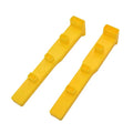 2PCS Bee Frame Bar for Queen Cell Cups Holder Yellow Frame Support Plastic Beehive Frames for Beekeeping