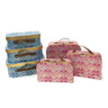 Spot Fish Scale Pattern Bronzing Portable Box 3-Piece Treasure Box Luxury Cardboard Children's Paper Suitcase Packaging Gift Box