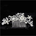 Rhinestone Hair Comb Fashionable Bridal Rhinestone Hair Jewelry Accessories Lady Alloy Pearl Headpiece