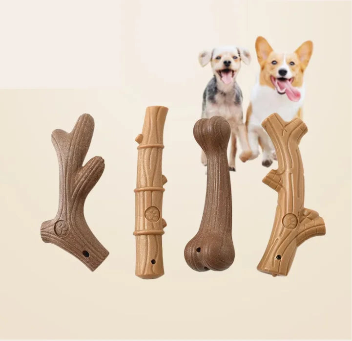 China Supplier Eco-Friendly Bite-Resistant Wood Pet Chew Toys New Interactive Dog Molar Training Chow Toys